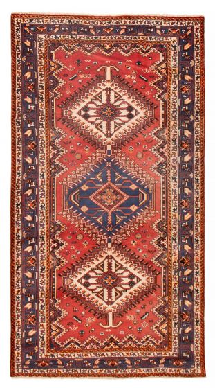 Persian Style 5'3" x 9'10" Hand-knotted Wool Rug 