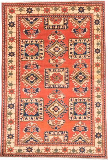 Afghan Finest Kargahi 6'7" x 9'11" Hand-knotted Wool Rug 
