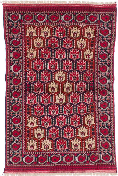 Russia Shiravan Bokhara 3'6" x 5'0" Hand-knotted Wool Rug 