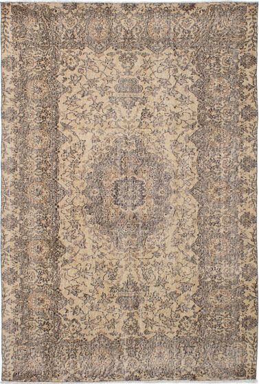 Turkish Antalya Vintage 5'5" x 8'2" Hand-knotted Wool Rug 