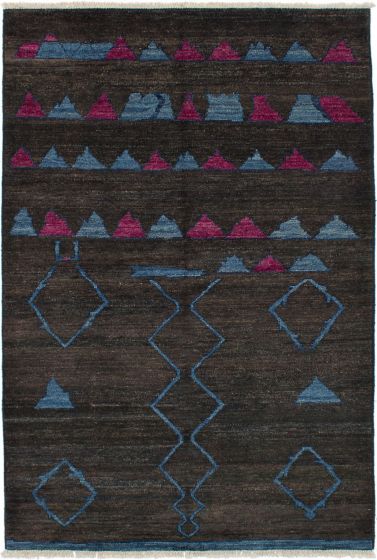 Indian Shalimar 5'9" x 8'10" Hand-knotted Wool Rug 