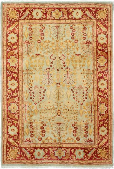 Afghan Chobi Finest 6'0" x 8'10" Hand-knotted Wool Rug 