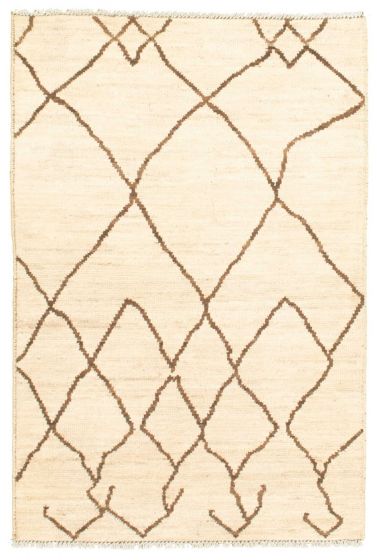 Pakistani Marrakech 3'3" x 4'10" Hand-knotted Wool Rug 