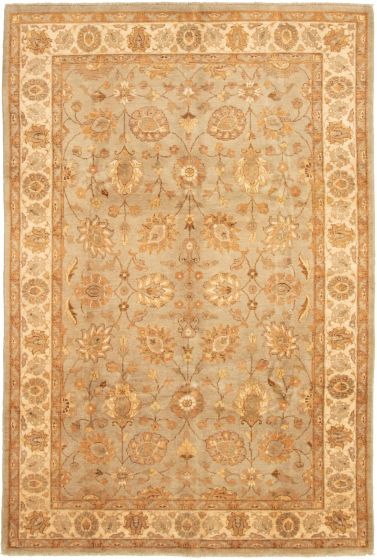 Indian Chobi Twisted 7'0" x 10'5" Hand-knotted Wool Rug 