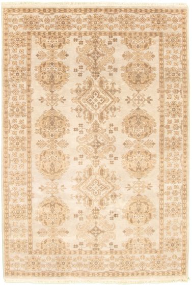 Indian Jamshidpour 6'1" x 9'0" Hand-knotted Wool Rug 