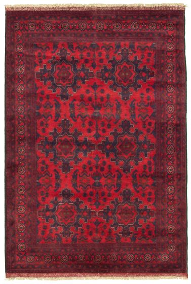 Afghan Finest Khal Mohammadi 4'4" x 6'6" Hand-knotted Wool Rug 