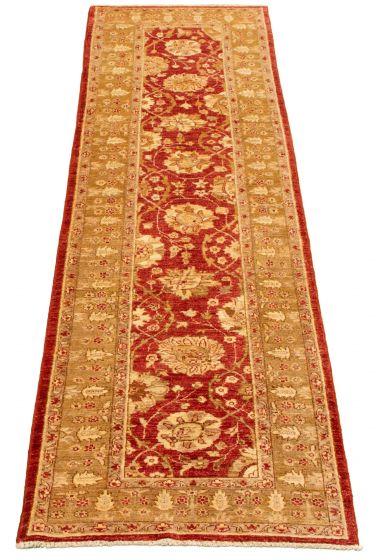 Afghan Chobi Finest 2'7" x 10'0" Hand-knotted Wool Rug 