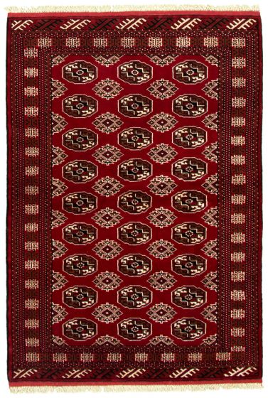 Turkmenistan Turkman 4'7" x 6'7" Hand-knotted Wool Rug 