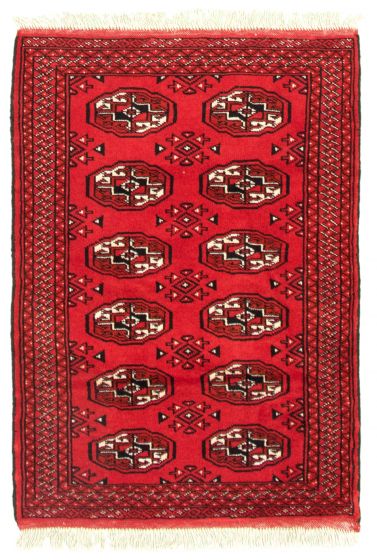 Turkmenistan Turkman 3'3" x 4'10" Hand-knotted Wool Rug 