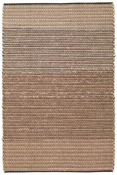 Indian Sienna 5'2" x 7'10" Braided Weave Wool Rug 