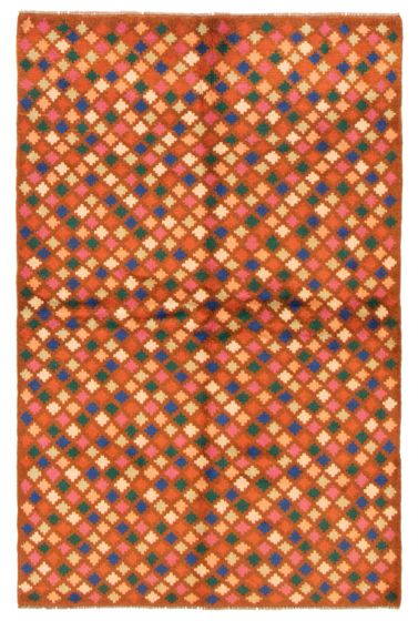 Afghan Baluch 3'10" x 5'11" Hand-knotted Wool Copper Rug