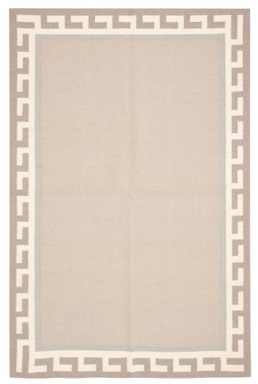 Turkish Ankara FW 5'1" x 7'7" Flat-Weave Wool Kilim 