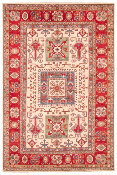 Afghan Finest Ghazni 6'6" x 9'8" Hand-knotted Wool Rug 