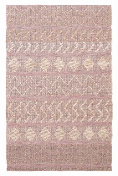 Indian Sienna 6'0" x 9'4" Braid weave Wool Rug 