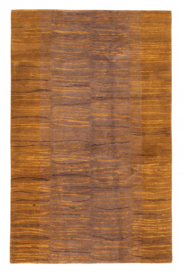 Tapis opulence 5'1" x 8'0" en laine & soie artificielle