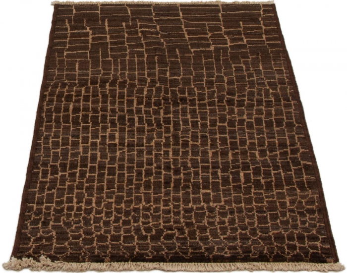 Indian Tangier 3'7" x 6'2" Hand-knotted Wool Rug 