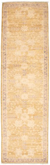 Pakistani 18 Of 20 Pak Finest Oushak 2'8" x 9'8" Hand-knotted Wool Rug 