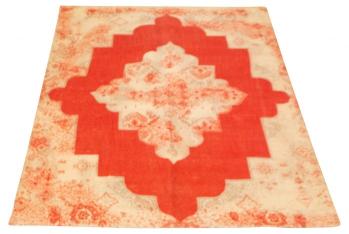 Turkish Color Transition 4'11" x 7'8" Flat-Weave Cotton Kilim 