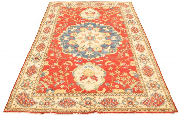 Afghan Finest Ghazni 5'11" x 9'5" Hand-knotted Wool Rug 