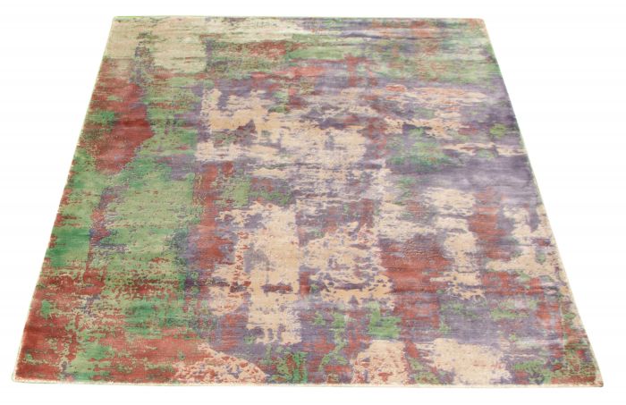 Indian Galleria 5'2" x 7'7" Hand Loomed Viscose Rug 