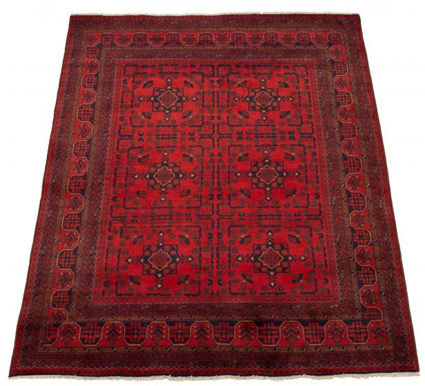 Afghan Finest Khal Mohammadi 4'11" x 6'7" Hand-knotted Wool Rug 