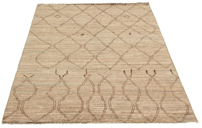 Pakistani Marrakech 6'0" x 9'2" Hand-knotted Wool Rug 