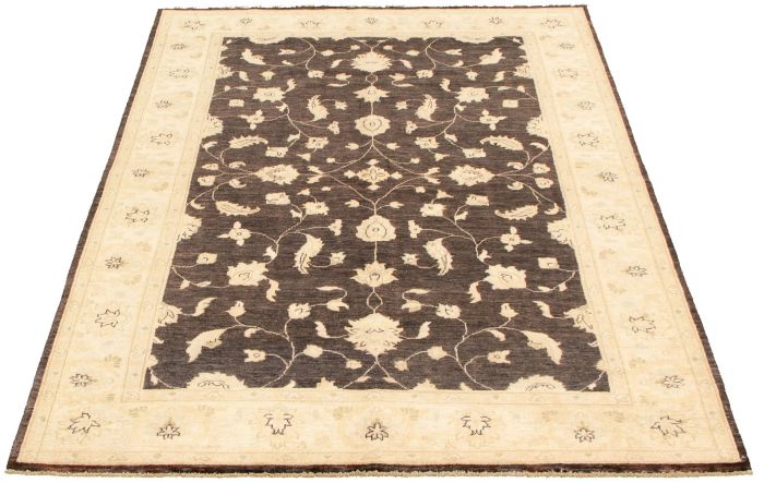 Pakistani Peshawar Oushak 6'0" x 8'10" Hand-knotted Wool Rug 