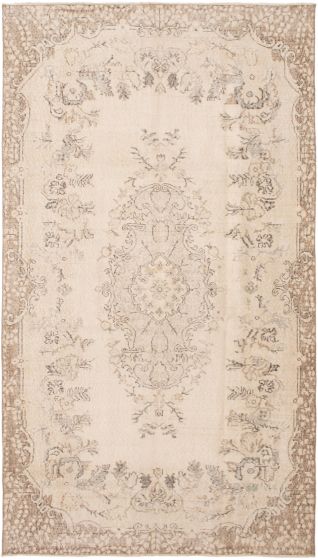 Turkish Antalya Vintage 5'6" x 9'9" Hand-knotted Wool Rug 