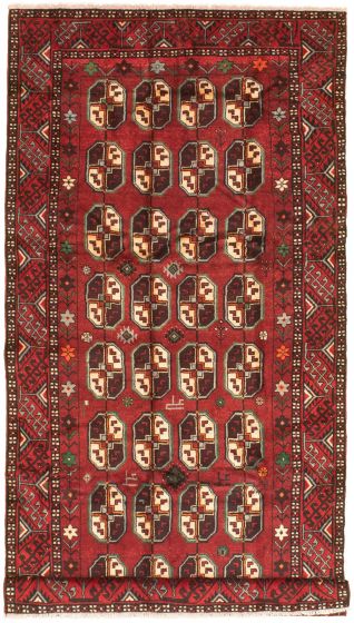 Persian Style 5'1" x 10'7" Hand-knotted Wool Rug 