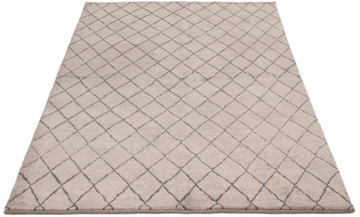 Indian Arlequin 6'5" x 9'6" Hand-knotted Wool Rug 