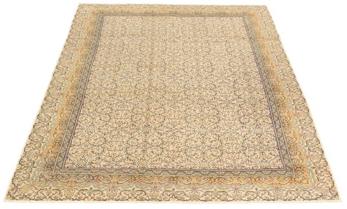 Turkish Kayseri Vintage 6'6" x 9'7" Hand-knotted Wool Rug 