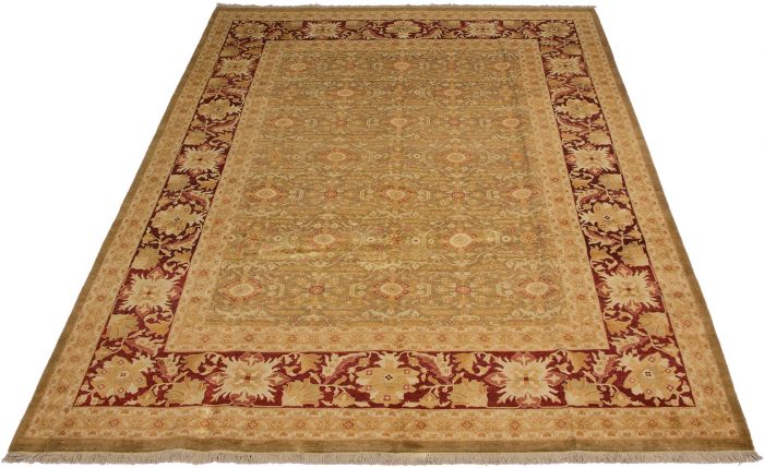 Pakistani Peshawar Oushak 10'0" x 13'10" Hand-knotted Wool Rug 