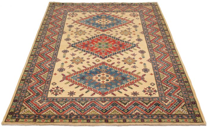 Afghan Finest Ghazni 6'8" x 9'9" Hand-knotted Wool Rug 