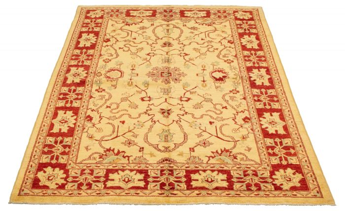 Afghan Chobi Finest 6'2" x 9'4" Hand-knotted Wool Rug 