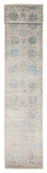 Indian Heritage 2'8" x 14'2" Hand-knotted Silk & Wool Runner Rug 