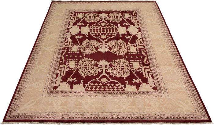 Pakistani Peshawar Oushak 10'1" x 14'1" Hand-knotted Wool Rug 