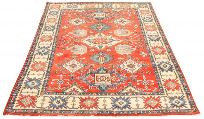 Afghan Finest Ghazni 6'6" x 9'8" Hand-knotted Wool Rug 