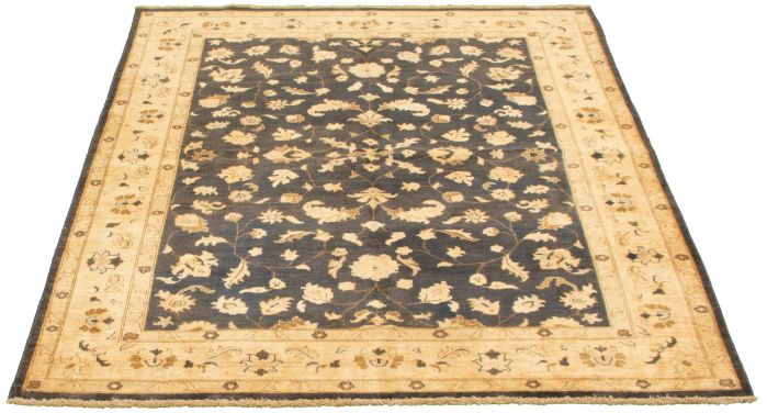 Afghan Chobi Finest 6'7" x 8'0" Hand-knotted Wool Rug 