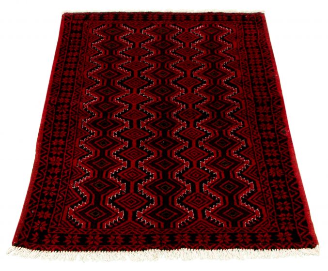 Afghan Akhjah 3'1" x 5'8" Hand-knotted Wool Rug 
