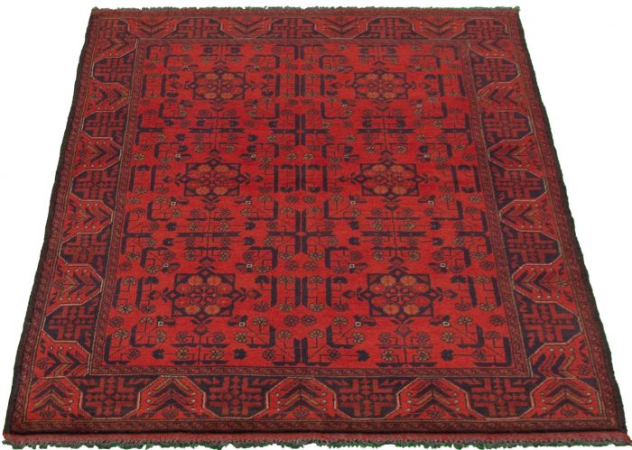 Afghan Finest Khal Mohammadi 4'1" x 6'4" Hand-knotted Wool Rug 