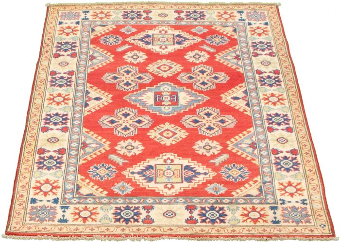 Afghan Finest Ghazni 4'0" x 6'1" Hand-knotted Wool Rug 