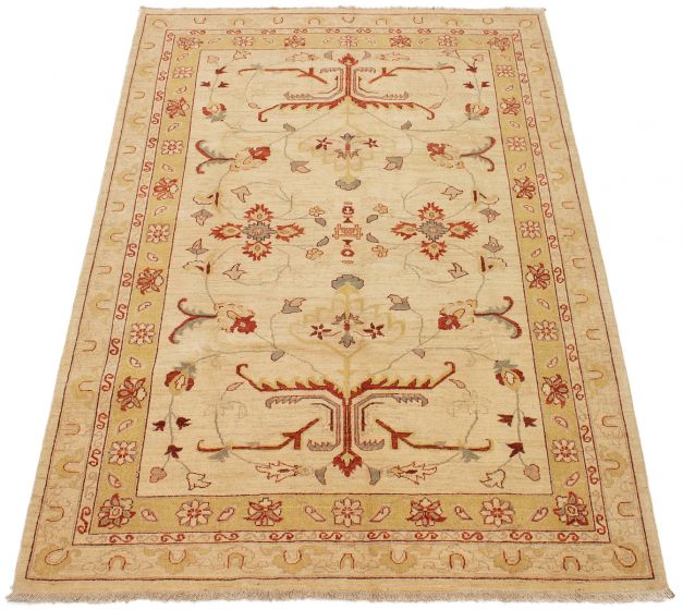 Tapis peshawar oushak 6'4" x 9'0" en laine