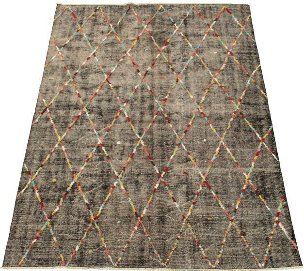 Turkish Color Transition 6'0" x 8'6" Hand-knotted Wool Rug 
