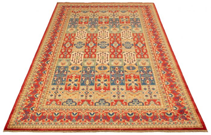 Afghan Finest Ghazni 6'6" x 9'10" Hand-knotted Wool Rug 