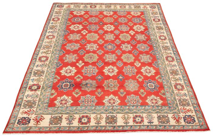 Afghan Finest Ghazni 6'8" x 10'11" Hand-knotted Wool Rug 