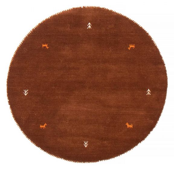 Indo Gabbeh 3'11" x 3'11" Hand Loomed Wool Rug 