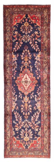 Persian Style 3'6" x 11'9" Hand-knotted Wool Runner Rug 