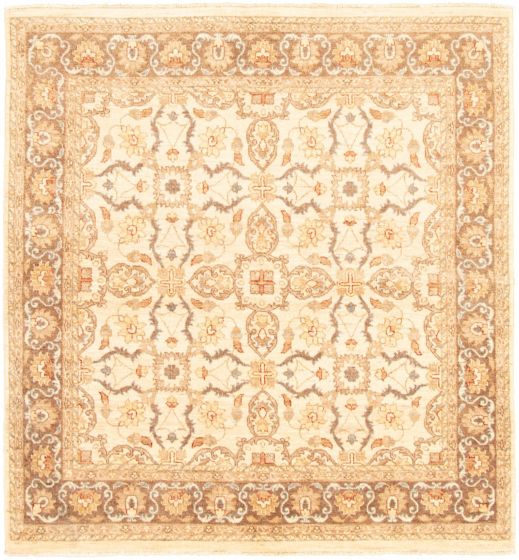 Pakistani Peshawar Oushak 5'10" x 6'3" Hand-knotted Wool Rug 