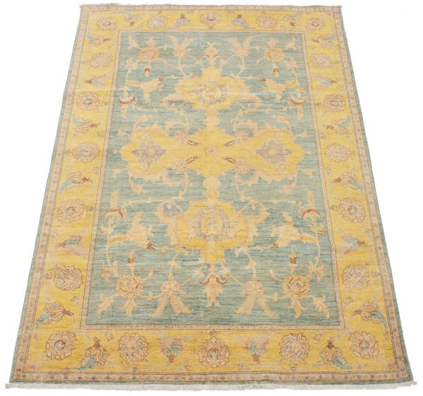 Pakistani Peshawar Oushak 6'10" x 8'10" Hand-knotted Wool Rug 
