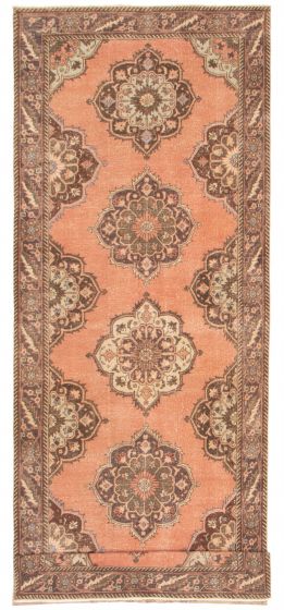 Turkish Anadol Vintage 4'11" x 13'9" Hand-knotted Wool Rug 